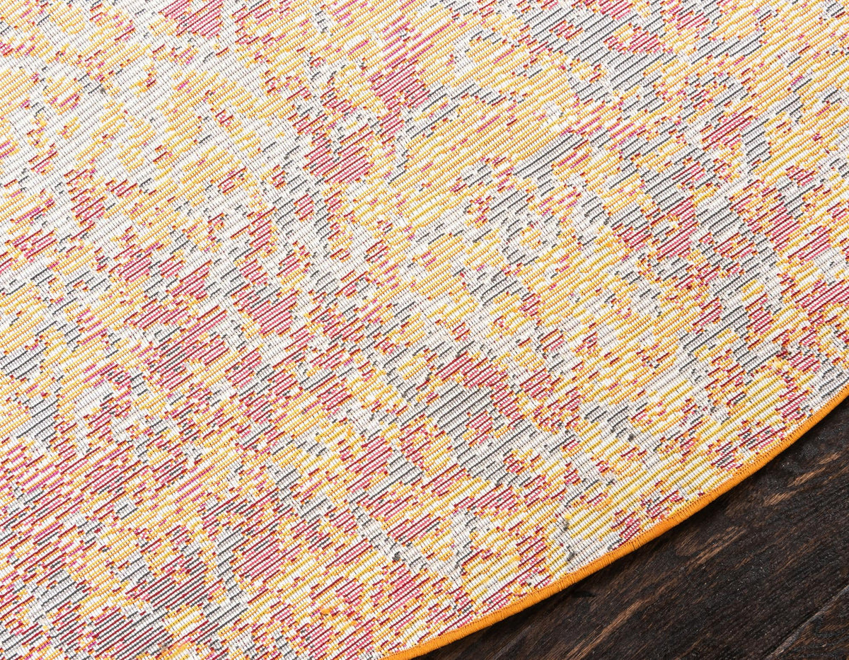 Marrakesh Elegance Collection Area Rug - Tiznit Round Red lifestyle 37
