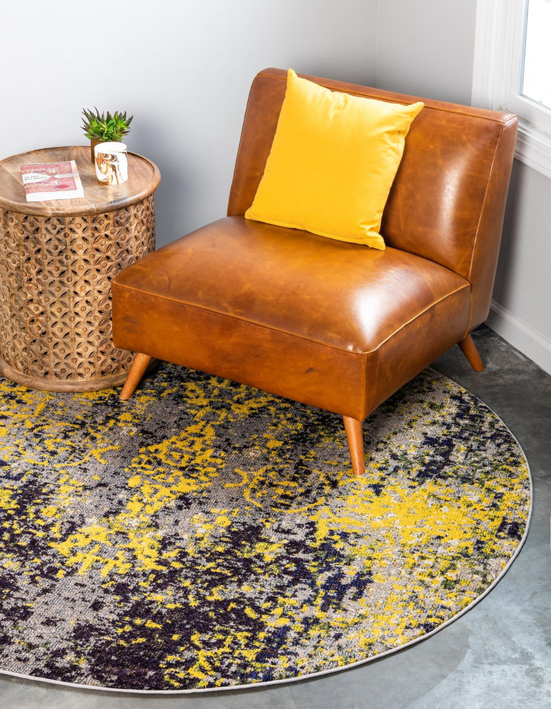 Marrakesh Elegance Collection Area Rug - Sefrou Round Multi lifestyle 14