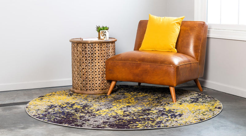 Marrakesh Elegance Collection Area Rug - Sefrou Round Multi lifestyle 17