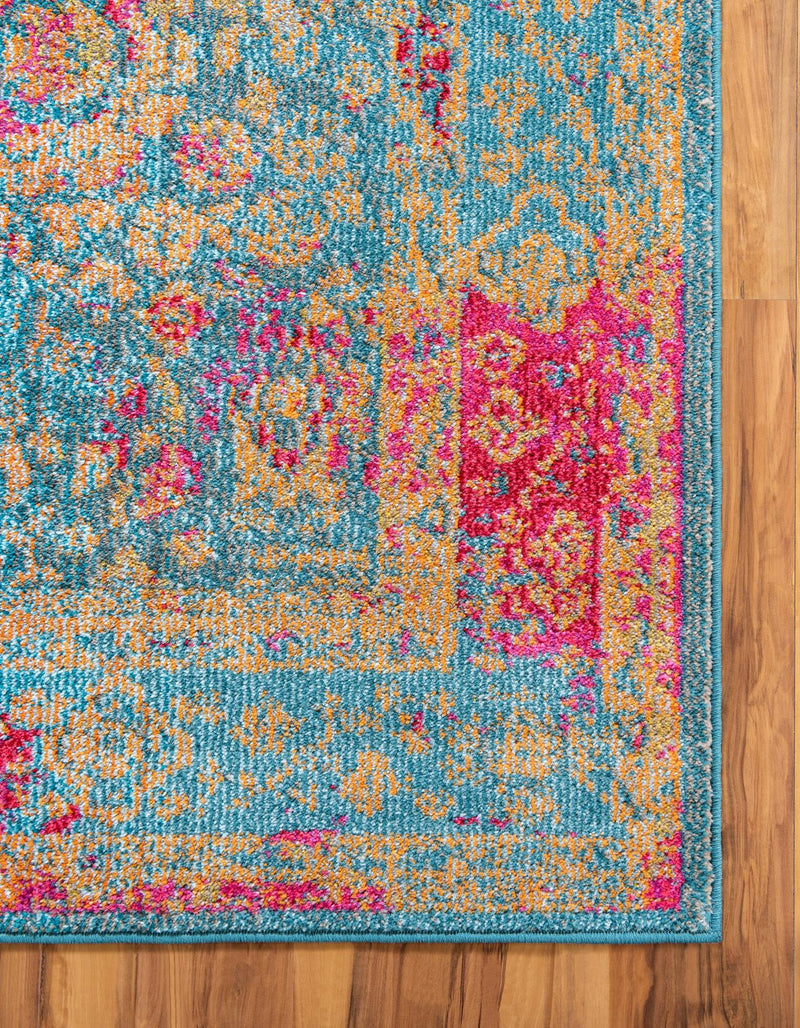 Chateau Elegance Collection Area Rug - Marly Rectangular Blue lifestyle 36