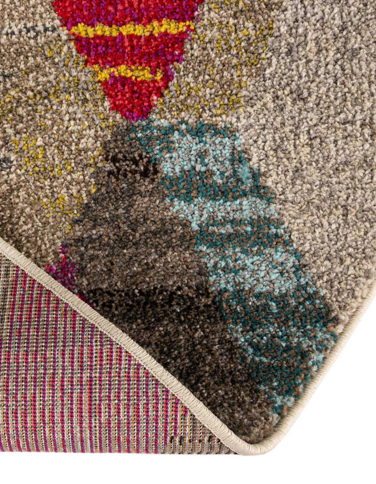 Sedona Vista Collection Area Rug - Pricklypear Round Multi lifestyle 58