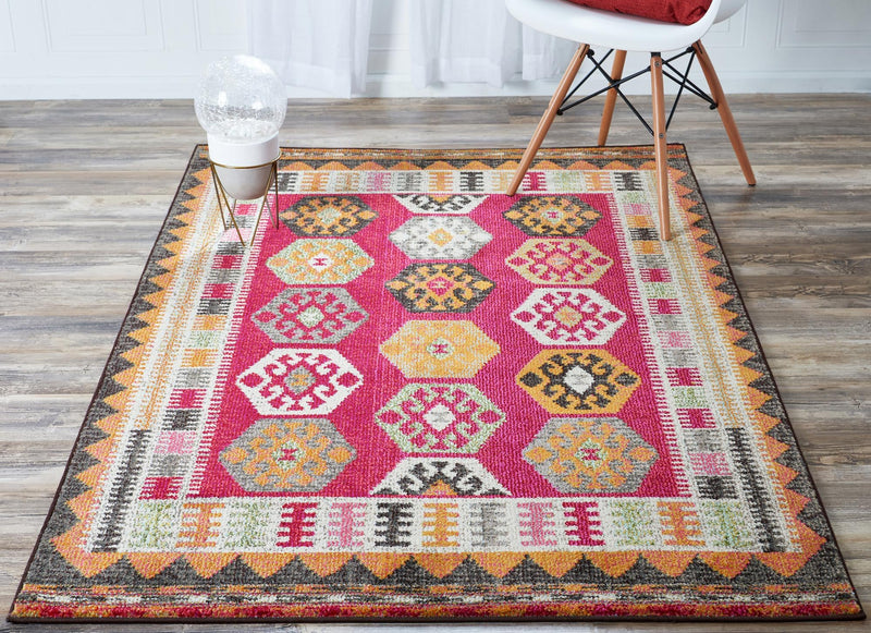 Sedona Vista Collection Area Rug - Gila Rectangle Red lifestyle 5