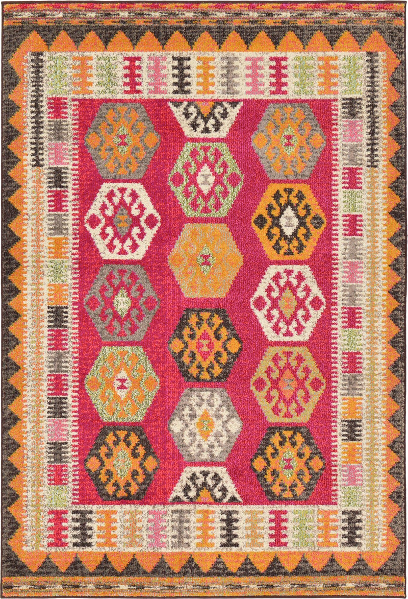 Sedona Vista Collection Area Rug - Gila Rectangle Red lifestyle 2