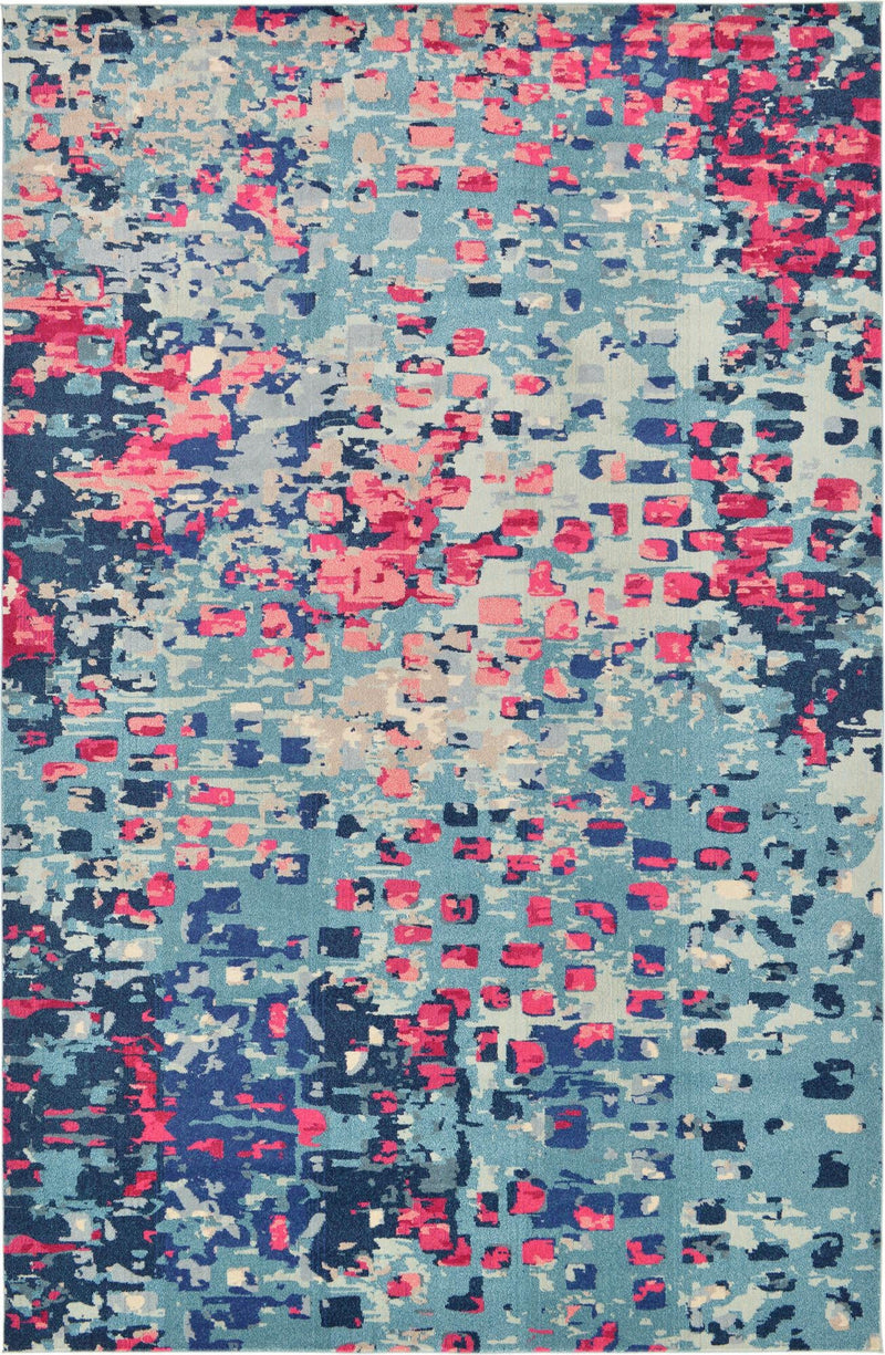 Sevilla Splendor Collection Area Rug - Alcazar Rectangular Blue lifestyle 75