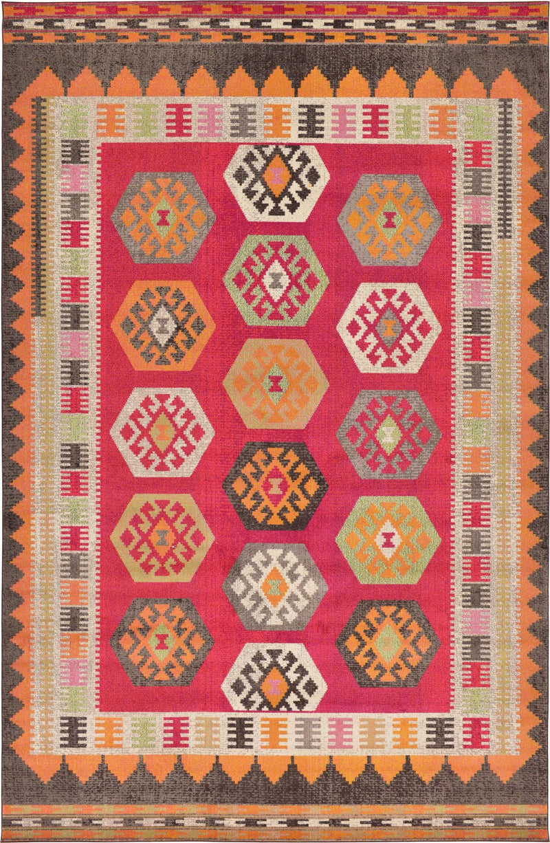 Sedona Vista Collection Area Rug - Gila Rectangular Red lifestyle 16