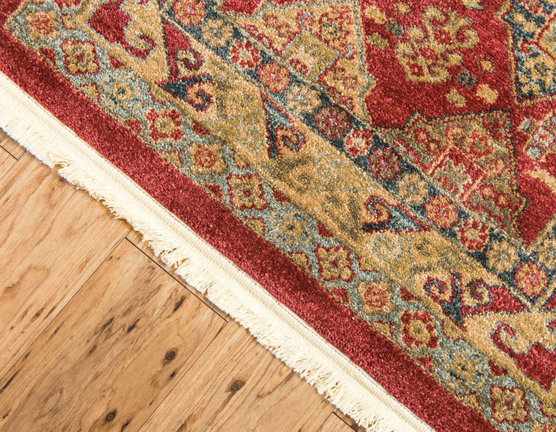Persian Elegance Collection Area Rug - Kashan Runner Red lifestyle 16