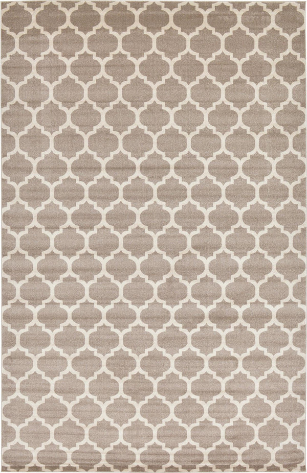 Lattice Gardens Collection Area Rug - Bloomfield (Light Brown) Rectangular Light Brown lifestyle 23