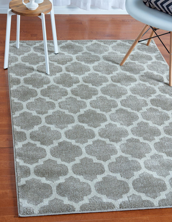 Lattice Gardens Collection Area Rug - Bloomfield (Light Brown) Rectangle Light Brown lifestyle 3