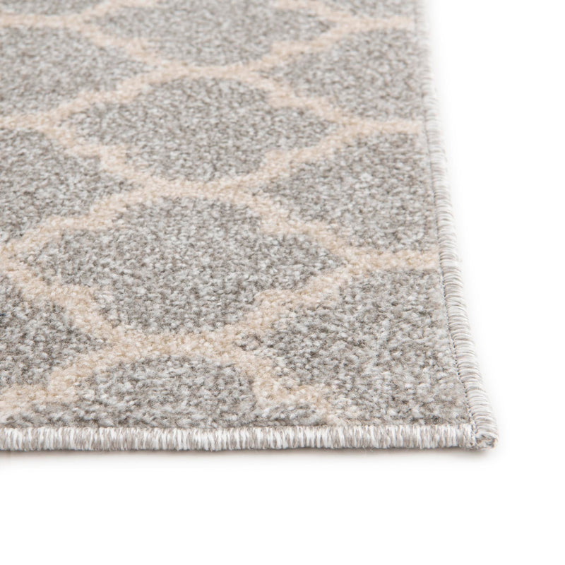Lattice Gardens Collection Area Rug - Bloomfield (Light Gray) Square Light Gray lifestyle 39