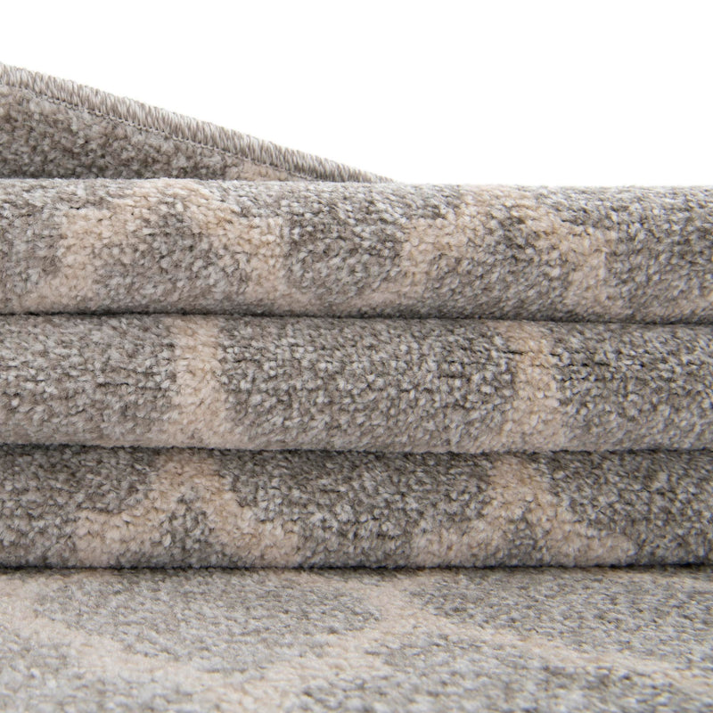Lattice Gardens Collection Area Rug - Bloomfield (Light Gray) Square Light Gray lifestyle 67