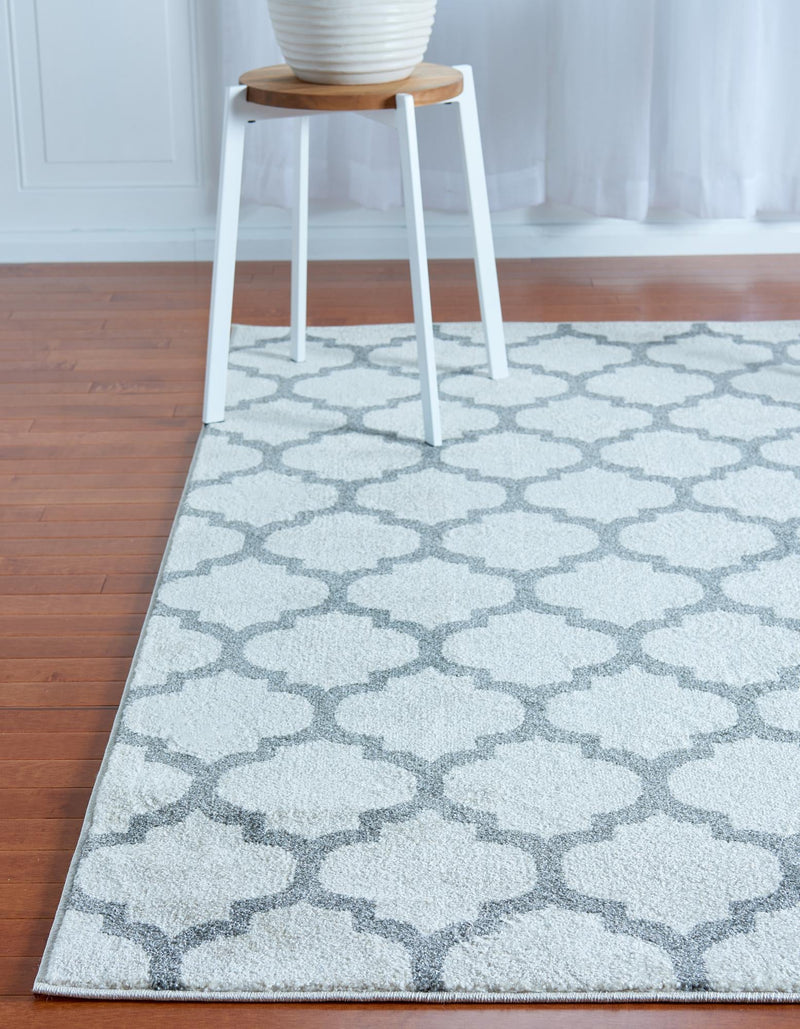 Lattice Gardens Collection Area Rug - Bloomfield (Beige and Gray) Rectangle Beige and Gray lifestyle 4