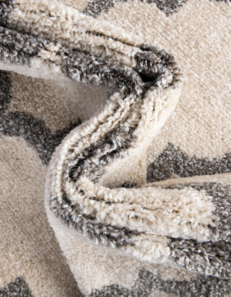 Lattice Gardens Collection Area Rug - Bloomfield (Beige and Gray) Square Beige and Gray lifestyle 58