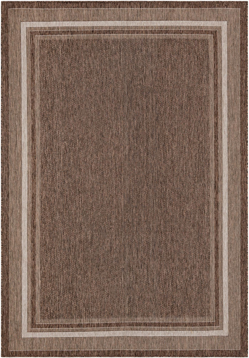 Patio Perimeter Collection Area Rug - Veranda (Brown) Rectangle Brown Main