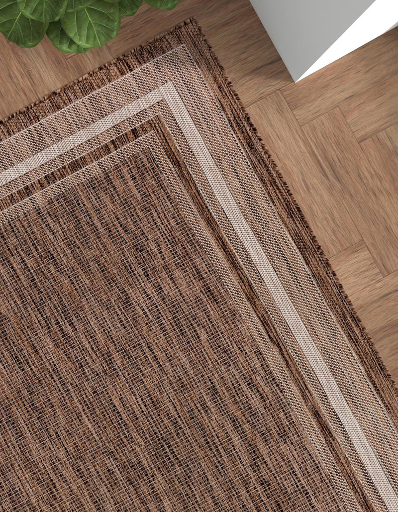 Patio Perimeter Collection Area Rug - Veranda (Brown) Rectangle Brown lifestyle 18