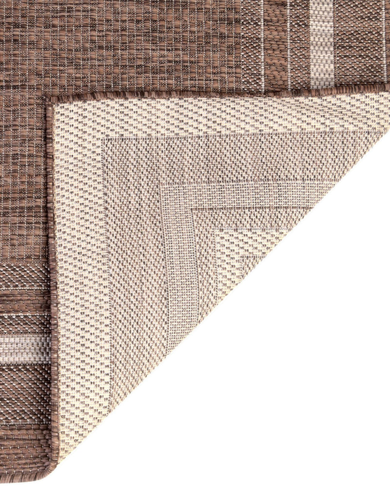 Patio Perimeter Collection Area Rug - Veranda (Brown) Rectangle Brown lifestyle 47