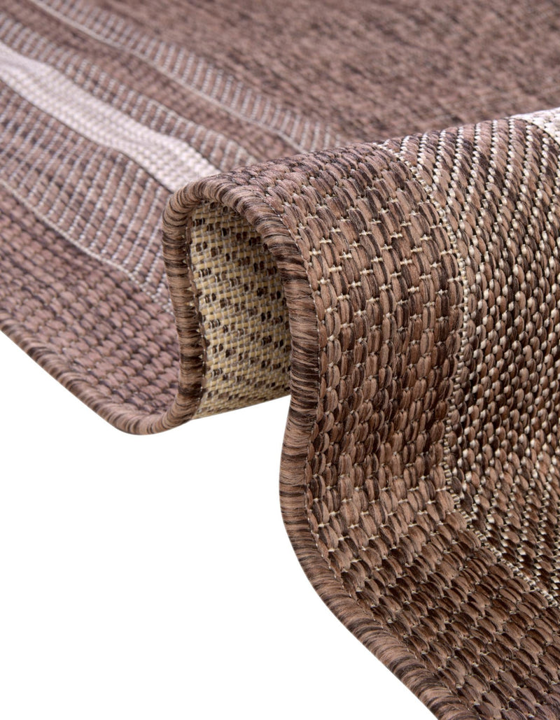 Patio Perimeter Collection Area Rug - Veranda (Brown) Rectangle Brown lifestyle 48