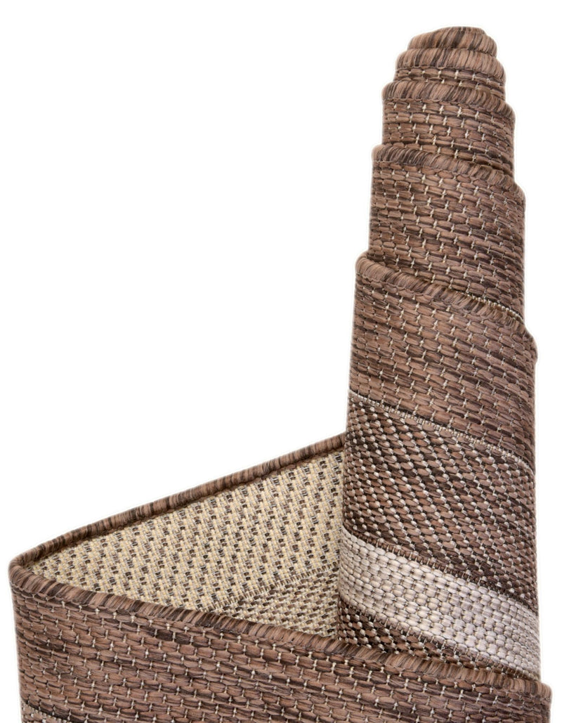 Patio Perimeter Collection Area Rug - Veranda (Brown) Rectangle Brown lifestyle 49