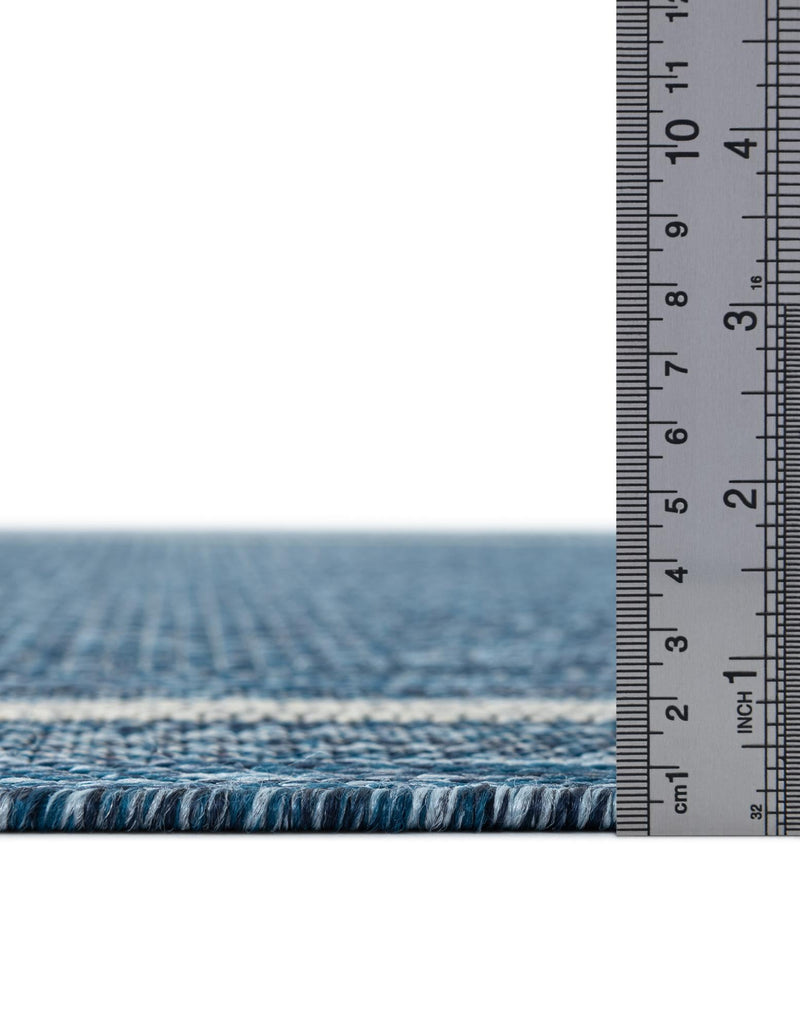 Patio Perimeter Collection Area Rug - Veranda (Blue) Rectangle Blue lifestyle 26