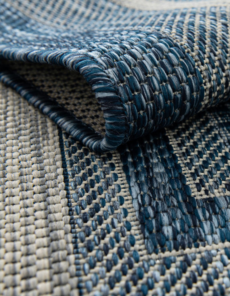 Patio Perimeter Collection Area Rug - Veranda (Blue) Rectangle Blue lifestyle 28