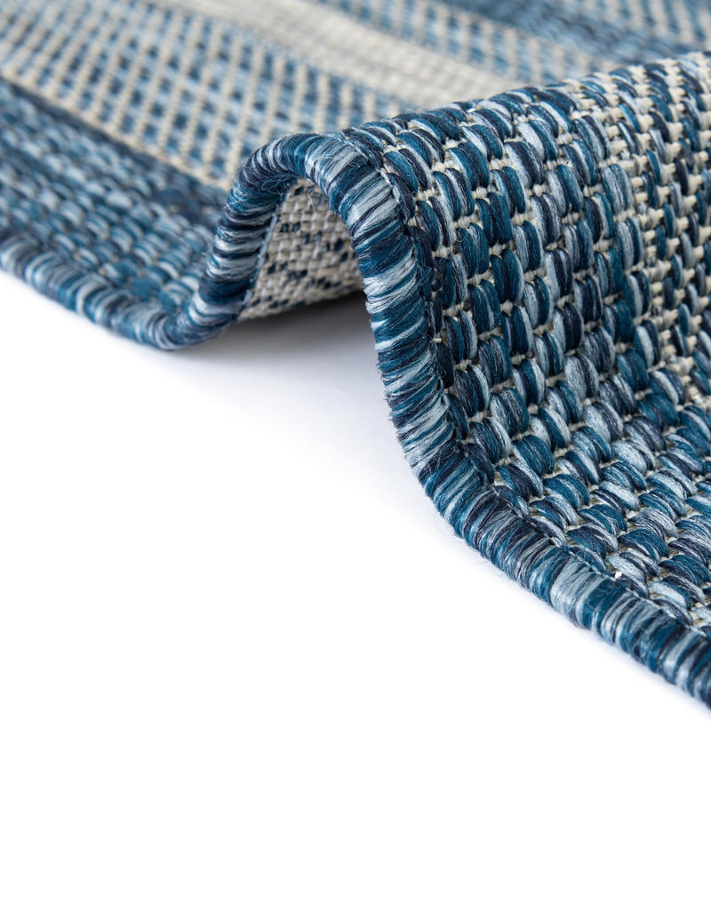 Patio Perimeter Collection Area Rug - Veranda (Blue) Rectangle Blue lifestyle 34