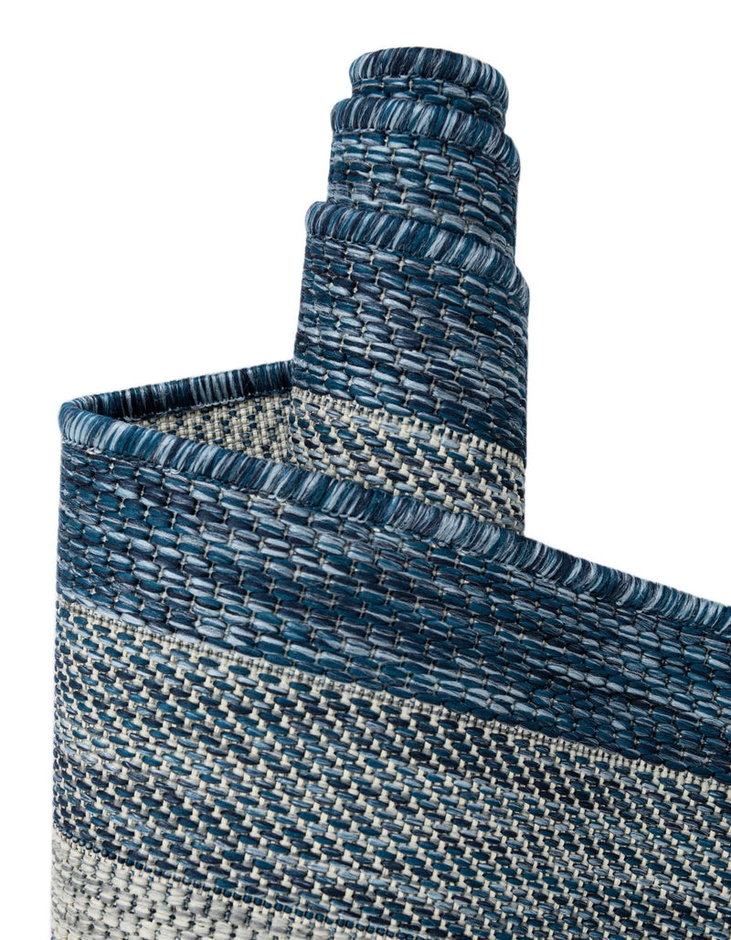 Patio Perimeter Collection Area Rug - Veranda (Blue) Rectangle Blue lifestyle 35