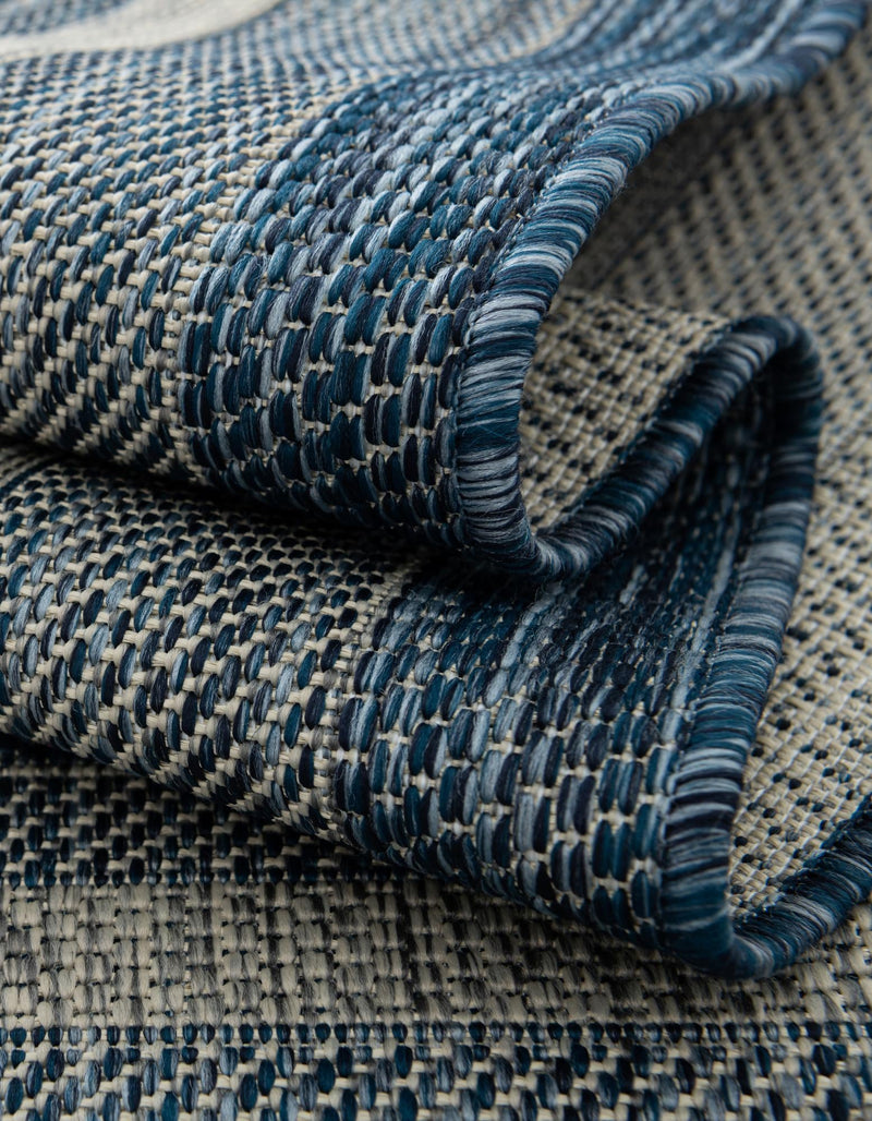 Patio Perimeter Collection Area Rug - Veranda (Blue) Rectangle Blue lifestyle 37