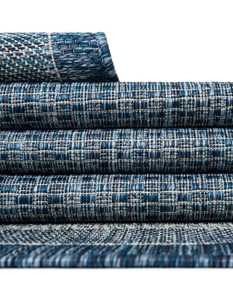 Patio Perimeter Collection Area Rug - Veranda (Blue) Rectangle Blue lifestyle 38