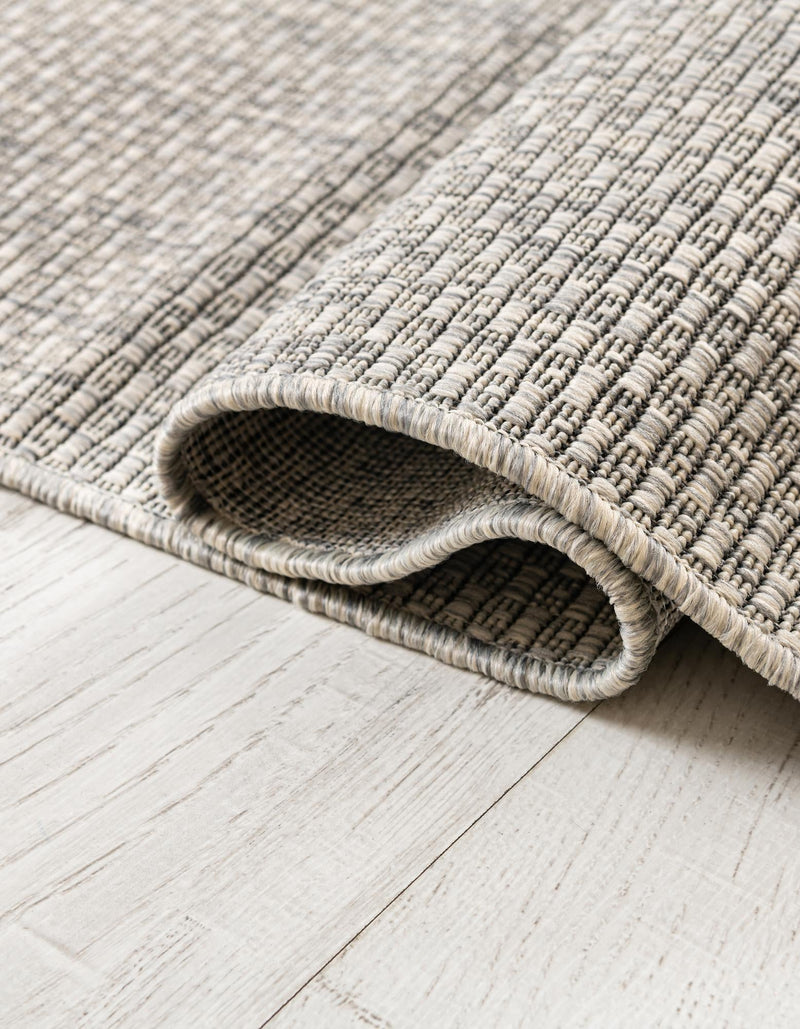 Seaside Serenity Collection Area Rug - Veranda (Light Gray) Rectangle Light Gray lifestyle 5