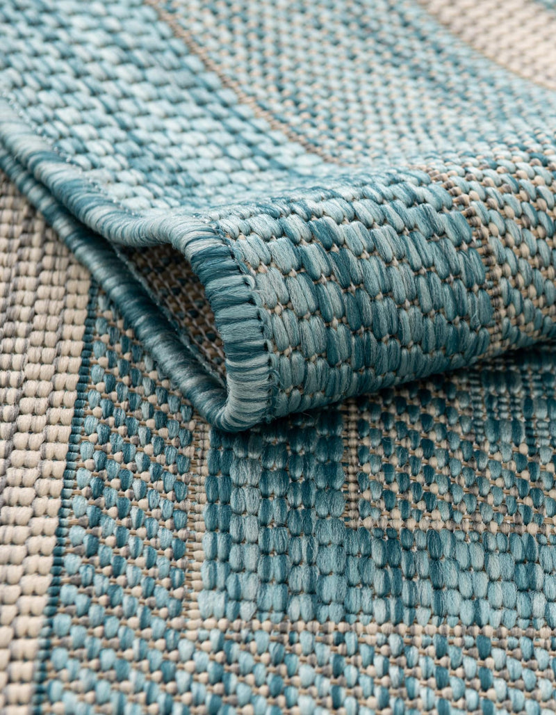 Patio Perimeter Collection Area Rug - Veranda (Aquamarine) Rectangle Aquamarine lifestyle 17