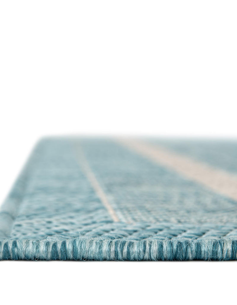 Patio Perimeter Collection Area Rug - Veranda (Aquamarine) Rectangle Aquamarine lifestyle 19