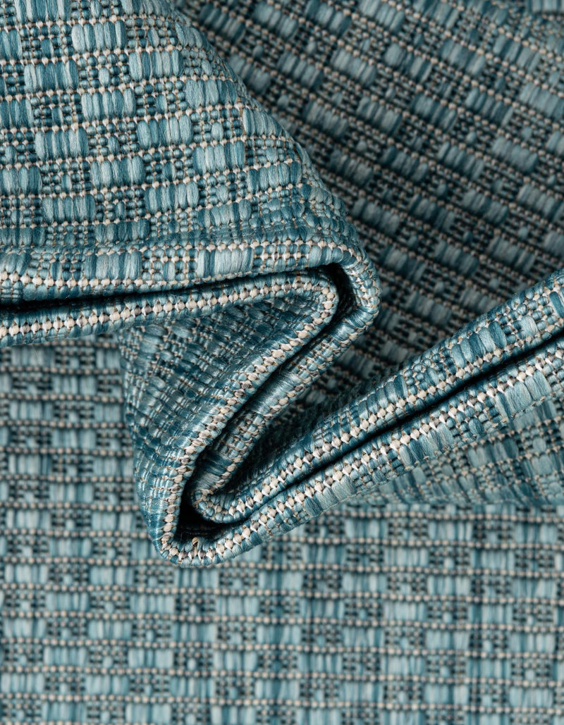 Patio Perimeter Collection Area Rug - Veranda (Aquamarine) Rectangle Aquamarine lifestyle 21