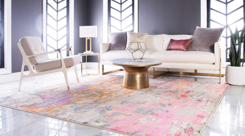 Serenade Oasis Collection Area Rug - Haven Square Dark Beige lifestyle 23