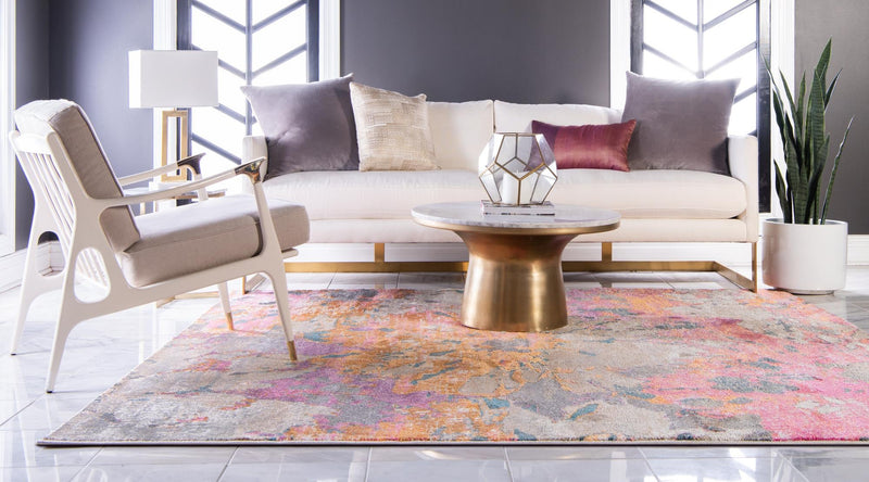 Serenade Oasis Collection Area Rug - Haven Square Dark Beige lifestyle 26