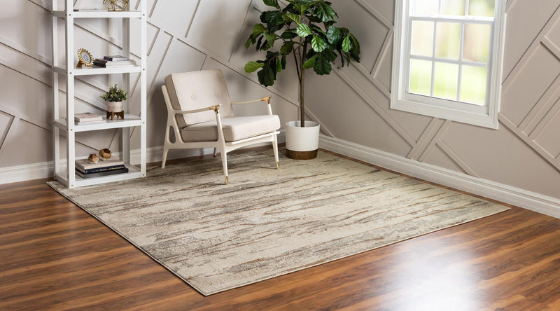 Serenade Oasis Collection Area Rug - Nirvana Square Beige lifestyle 20