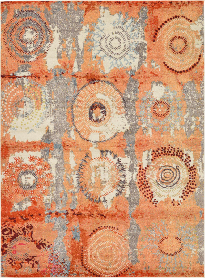 Marrakesh Elegance Collection Area Rug - Goulmima Rectangle Orange lifestyle 2