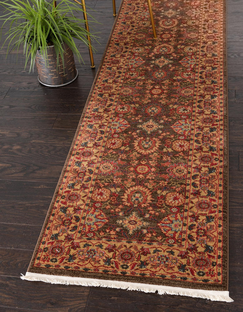 Chelsea Elegance Collection Area Rug - Osterley Runner Light Brown lifestyle 55