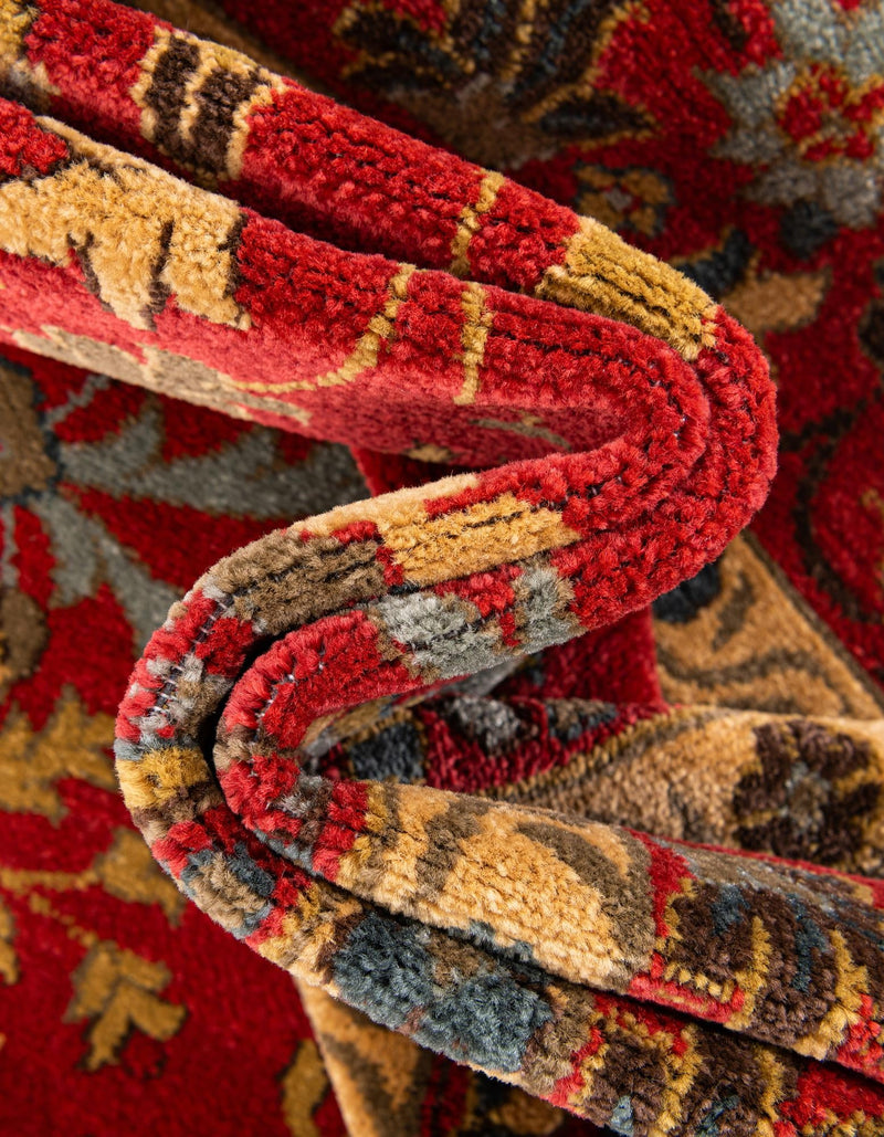 Chelsea Elegance Collection Area Rug - Osterley Rectangle Red lifestyle 29