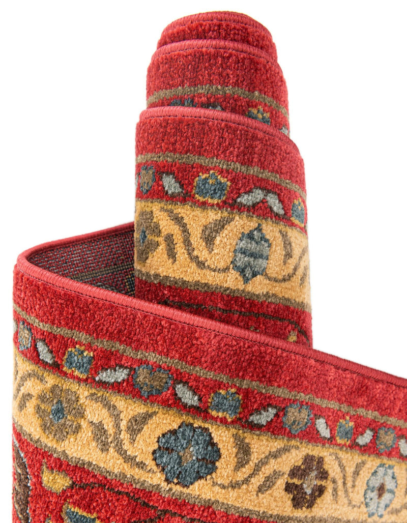 Chelsea Elegance Collection Area Rug - Osterley Rectangle Red lifestyle 34