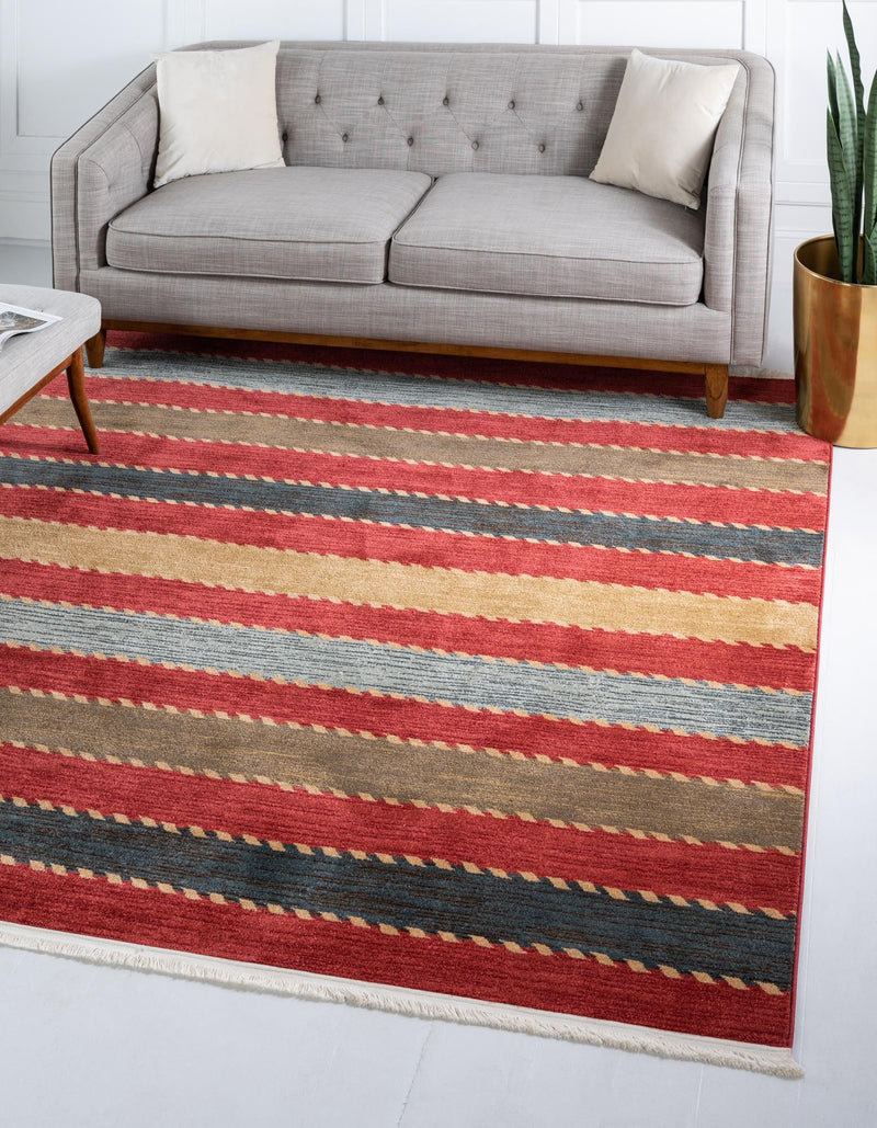 Zagros Oasis Collection Area Rug - Behbahan Square Multi lifestyle 31