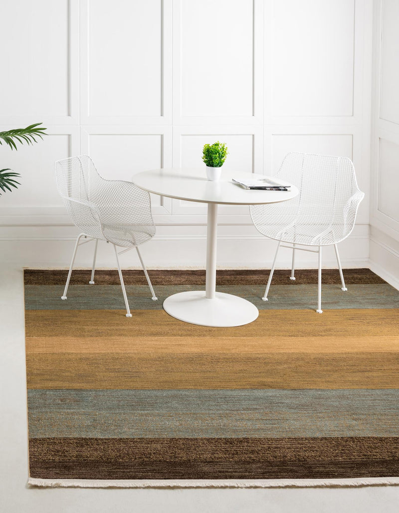 Zagros Oasis Collection Area Rug - Mehran Square Multi lifestyle 13