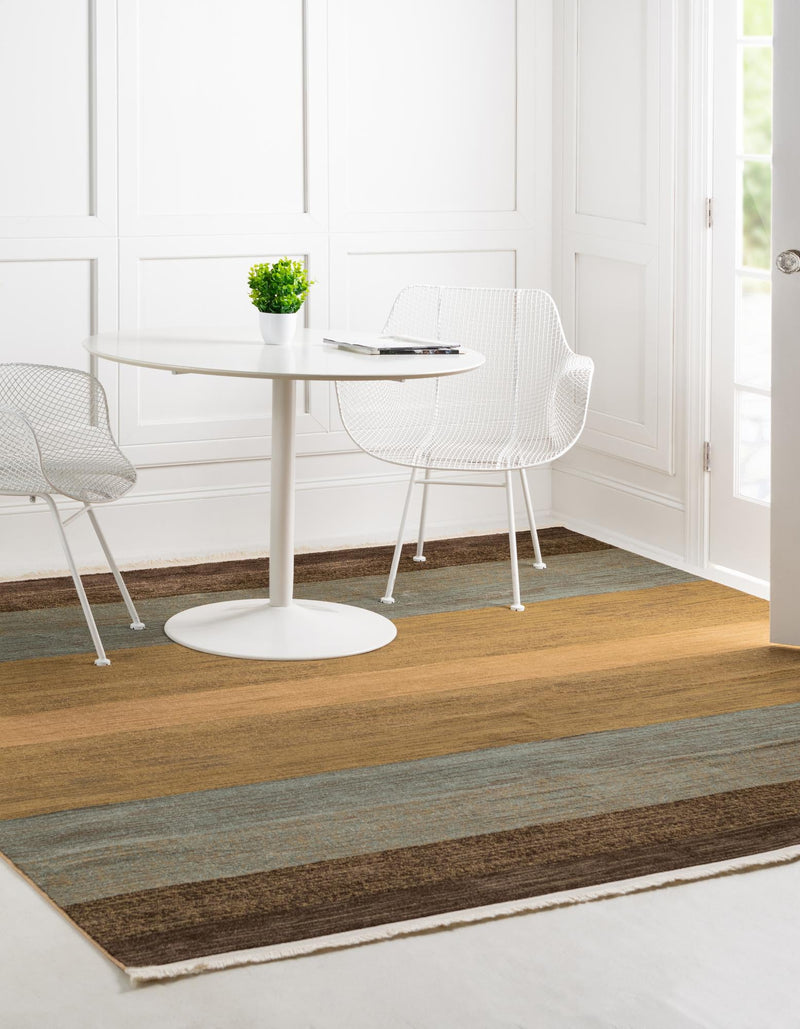 Zagros Oasis Collection Area Rug - Mehran Square Multi lifestyle 15