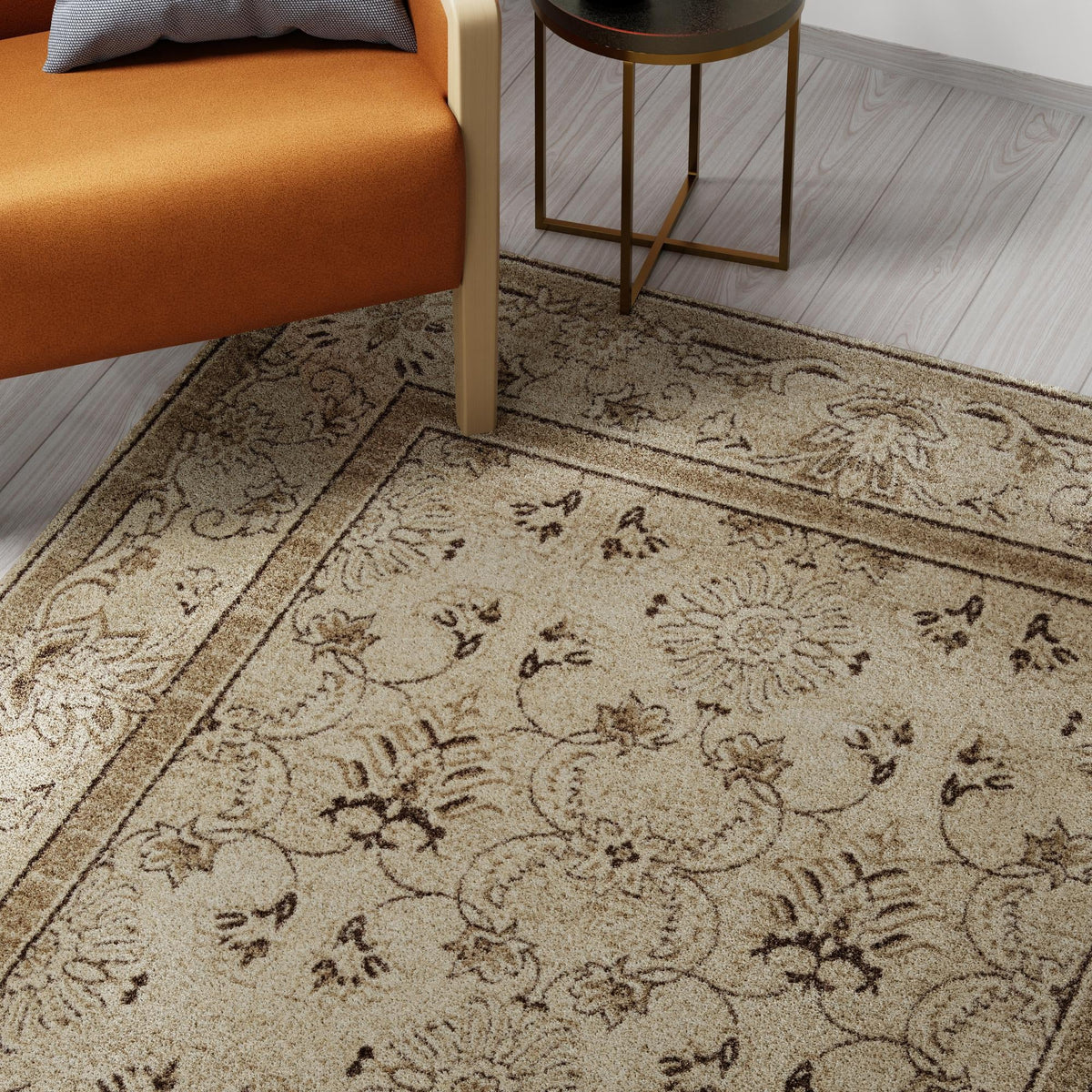 Horizon Collection Area Rug - Meridian Square Ivory lifestyle 116