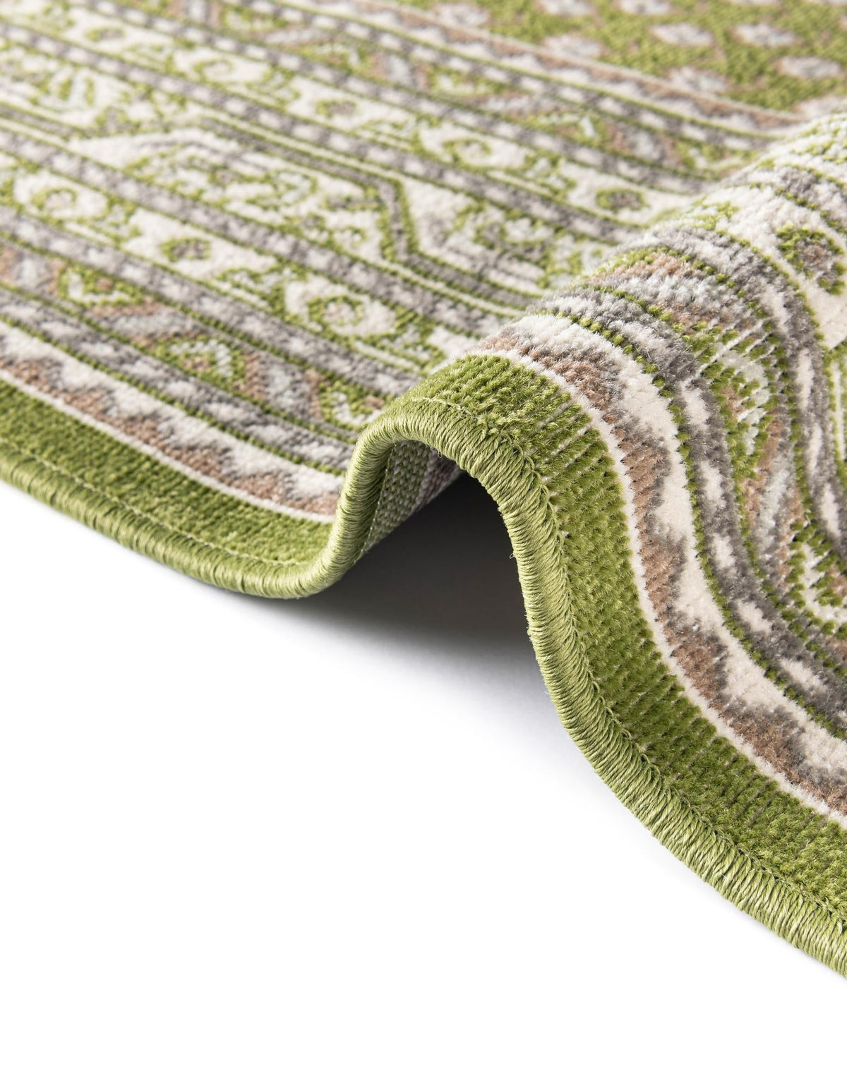 Soho Elegance Collection Area Rug - Mercer (Green) Round Green lifestyle 69