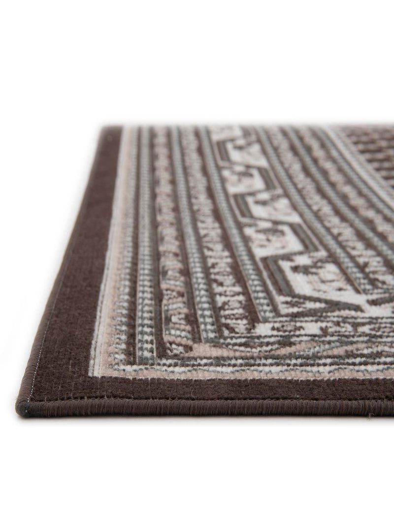 Soho Elegance Collection Area Rug - Mercer (Brown) Rectangle Brown lifestyle 9