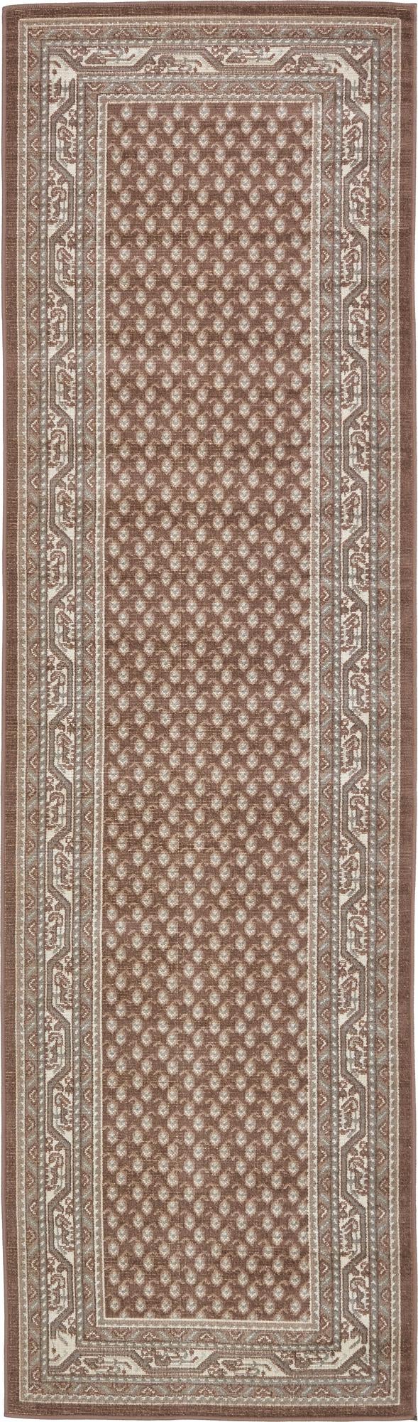 Soho Elegance Collection Area Rug - Mercer (Brown) Runner Brown lifestyle 17