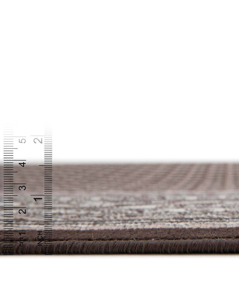 Soho Elegance Collection Area Rug - Mercer (Brown) Round Brown lifestyle 27