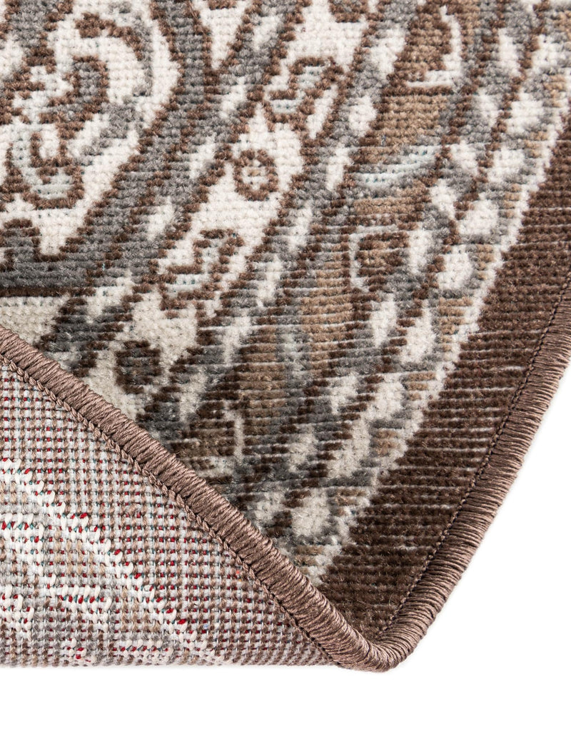 Soho Elegance Collection Area Rug - Mercer (Brown) Round Brown lifestyle 30