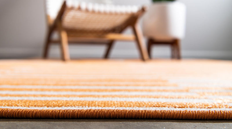 Soho Elegance Collection Area Rug - Hudson (Orange) Rectangle Orange lifestyle 5