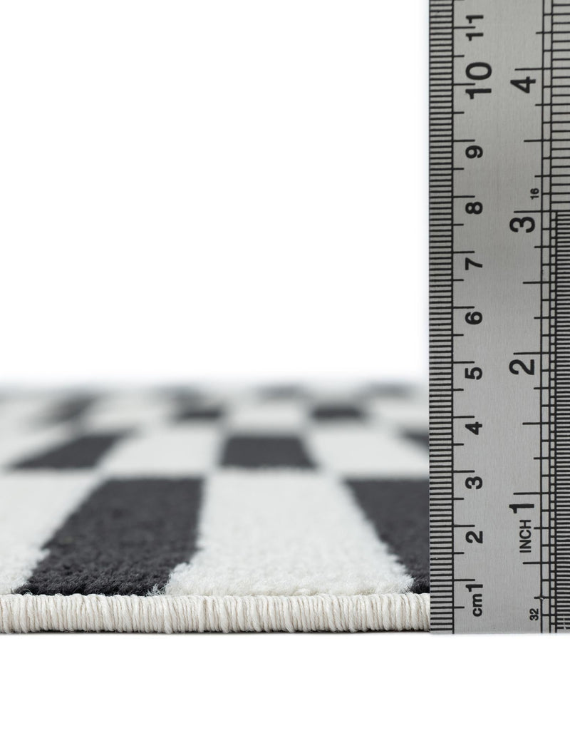 Soho Elegance Collection Area Rug - Hudson (Black) Rectangle Black lifestyle 5