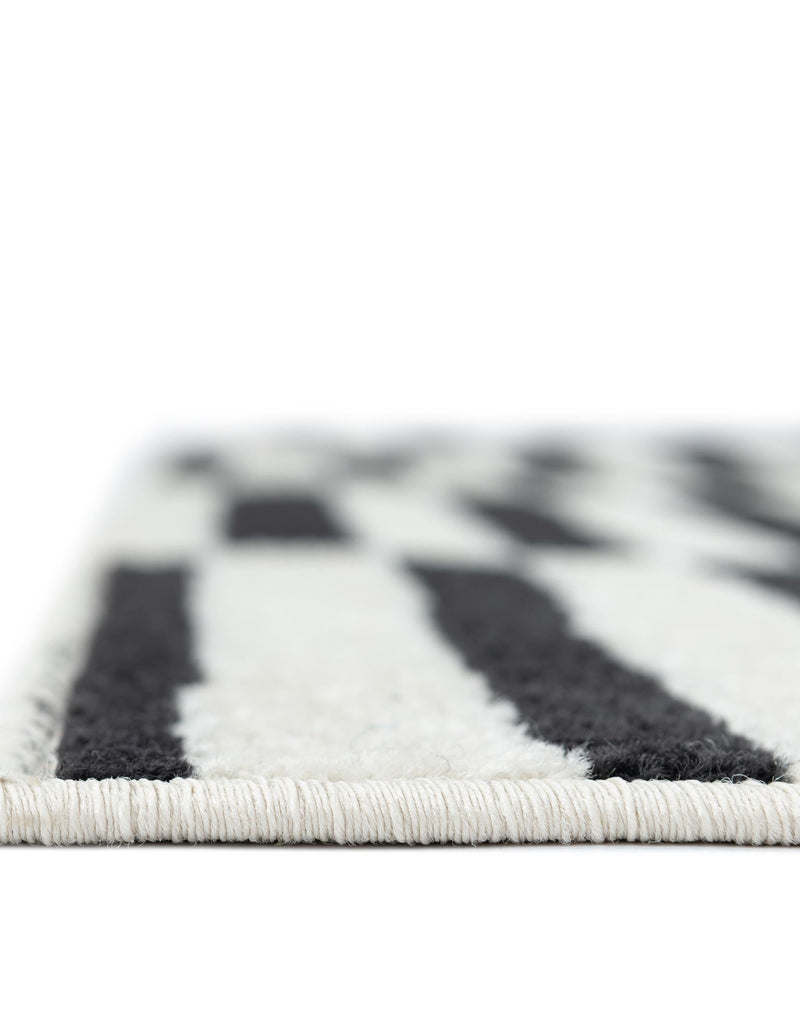 Soho Elegance Collection Area Rug - Hudson (Black) Rectangle Black lifestyle 7